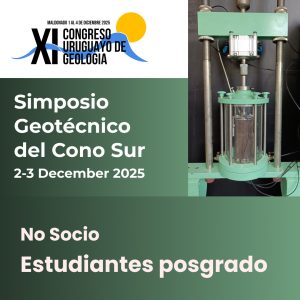 Simposio Geotécnico del Cono Sur - No Socios - Estudiantes posgrado