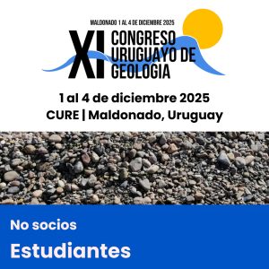 XI Congreso Uruguayo de Geología - No socios - Estudiantes
