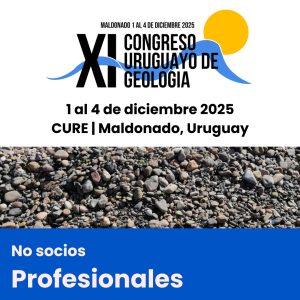 XI Congreso Uruguayo de Geología - No socios - Profesionales