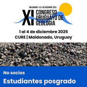 XI Congreso Uruguayo de Geología - No socios - Estudiantes posgrado
